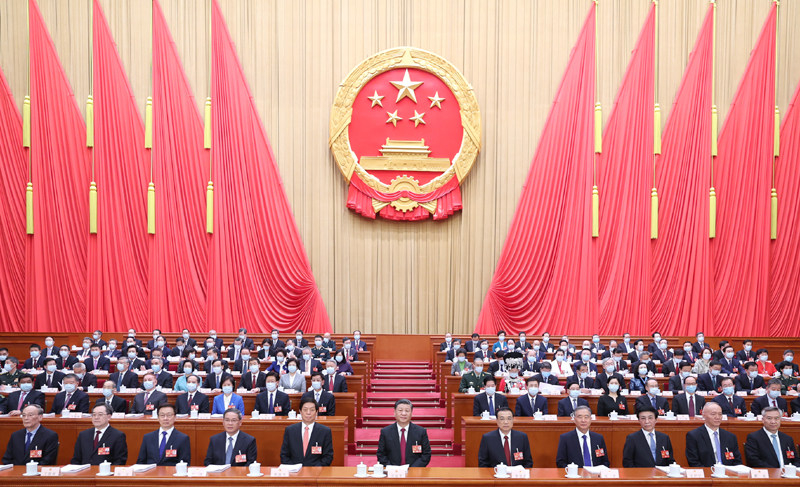 3月5日，第十四屆全國人民代表大會(huì)第一次會(huì)議在北京人民大會(huì)堂開幕。黨和國家領(lǐng)導(dǎo)人習(xí)近平、李克強(qiáng)、栗戰(zhàn)書、汪洋、李強(qiáng)、王滬寧、韓正、蔡奇、丁薛祥、李希、王岐山等出席會(huì)議。.jpg